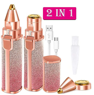2 in 1 Electric Eyebrow Trimmer